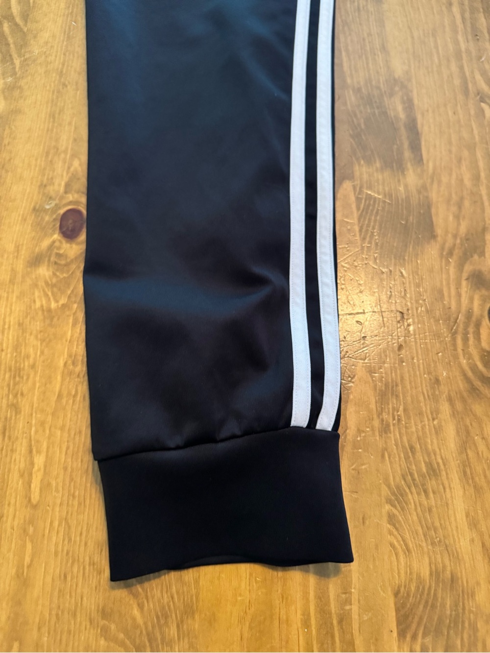 adidas Black Joggers with White Triple Stripes
